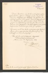 k.k. naturhistorisches Hofmuseum, Intendanzakten 1885-1896 (Hauer), Aktenzahl Z.601/1889, Seite 1